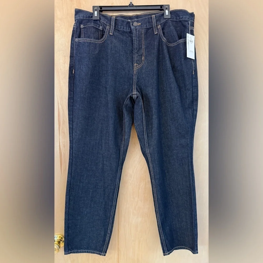 Old Navy Men's Dark Blue Slim Athletic Taper Jeans